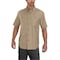Carhartt Canvas Short Sleeve Shirt, 98% Cotton/2% Spandex, Dark Khaki, Small 103555-253SREG - alternate 1